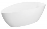 ELIPSIE vaňa 1570x700x560mm, liaty mramor, objem 260l, biela lesk