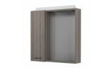 ZOJA / KERAMIA FRESH galerka s LED osvetlením, 60x60x14cm, mali wenge, lev