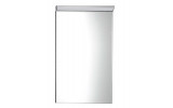 BORA zrkadlo v ráme 400x600mm s LED osvetlením a vypínačom, chróm