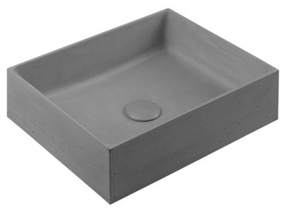 FORMIGO betónové umývadlo, 47,5x13x36,5 cm, svetlo šedá
