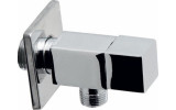 Rohový ventil 1/2" x 3/8", bez matky, hranatý, chróm