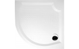 VIVA90 sprchová vanička z liateho mramoru, štvrťkruh, 90x90x4cm, R550