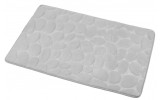 Kúpeľňová predložka, 50x80 cm, 100% mikrovlákno, protišmyk, šedá