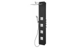 SPIRIT SQUARE termostatický sprchový panel nástenný, 250x1550mm, čierna