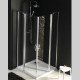 One štvorcový sprchovací kút 900x900mm L / P variant, rohový vstup