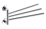 X-ROUND trojitý držiak na uteráky otočný 450mm, chróm (104204112)