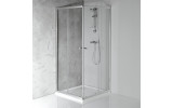 AGGA štvorcová sprchová zástena 800x800mm, číre sklo