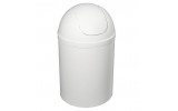 Odpadkový kôš výklopný, 5l, plast, biela