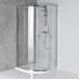 ARLETA štvrťkruhová sprchová zástena 900x900mm, číre sklo
