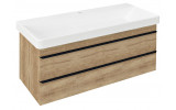 SITIA umývadlová skrinka 101,4x43,2x43,4 cm, 2xzásuvka, dub alabama