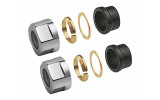 Zvieracie skrutkové spojenia 1/2" pre Meď 15mm, chróm