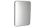 FLOAT zaoblené zrkadlo v ráme s LED osvetlením 500x700mm, biela