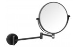 X-ROUND BLACK závěsné kosmetické zrcátko průměr 190mm, černá