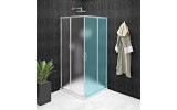 SIGMA SIMPLY sprchové dvere posuvné pre rohový vstup 1000 mm, sklo Brick