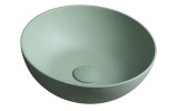 FORMIGO betónové umývadlo na dosku, Ø 39cm, zelená