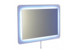 Lord zrkadlo s presahom s LED osvetlením 900x600mm, biela