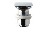 Neuzatvárateľná hranatá výpusť pre umývadlá bez prepadu, V 30-45mm, chróm