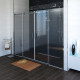 DRAGON sprchové dvere 1700mm, číre sklo