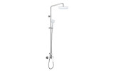Mereo, Nástenná sprchová batériu Viana 150 mm so sprchovou súpravou, ručné a tanierovou sprchou 220x220mm CBE60104SB