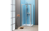 EASY LINE štvorcový sprchovací kút 900x900mm, skladacie dvere, L / P variant, číre sklo