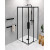 ALTIS LINE BLACK čtvercový sprchový kout 900x900 mm, rohový vstup, čiré sklo