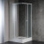 ALAIN štvorcová sprchová zástena 900x900 mm, sklo BRICK