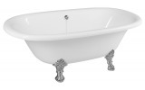 REGATA voľne stojaca vaňa 175x85x62cm, nohy chróm mat, biela