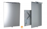TIRA výsuvné zrkadlo s LED osvetlením 6W 600x800x54-356mm