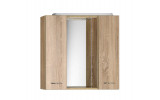 ZOJA / KERAMIA FRESH galerka s LED osvetlením, 70x60x14cm, dub platin