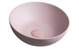 FORMIGO betónové umývadlo na dosku, Ø 39cm, ružová