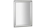 ESTA zrkadlo v drevenom ráme 580x780mm, strieborná s prúžkom