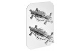 SASSARI podomietková sprchová termostatická batéria, 2 výstupy, chróm (LO89163)