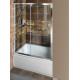 DEEP sprchové dvere 1200x1650mm, číre sklo