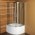 SELMA štvrťkruhová sprchová zástena 900x900x1650mm, číre sklo