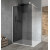 VARIO WHITE jednodílná sprchová zástěna k instalaci ke stěně, kouřové sklo, 900 mm