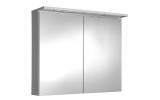 KAWA galerka s LED osvetlením 80x70x24cm, biela