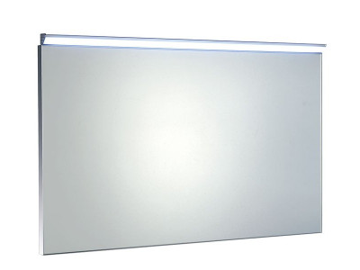 BORA zrkadlo v ráme 1000x600mm s LED osvetlením a vypínačom, chróm