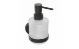 X-ROUND BLACK dávkovač mýdla MINI, mléčné sklo, 200ml, černá