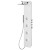 SPIRIT ROUND termostatický sprchový panel nástenný, 250x1550mm, biela